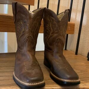 Little boy leather boots